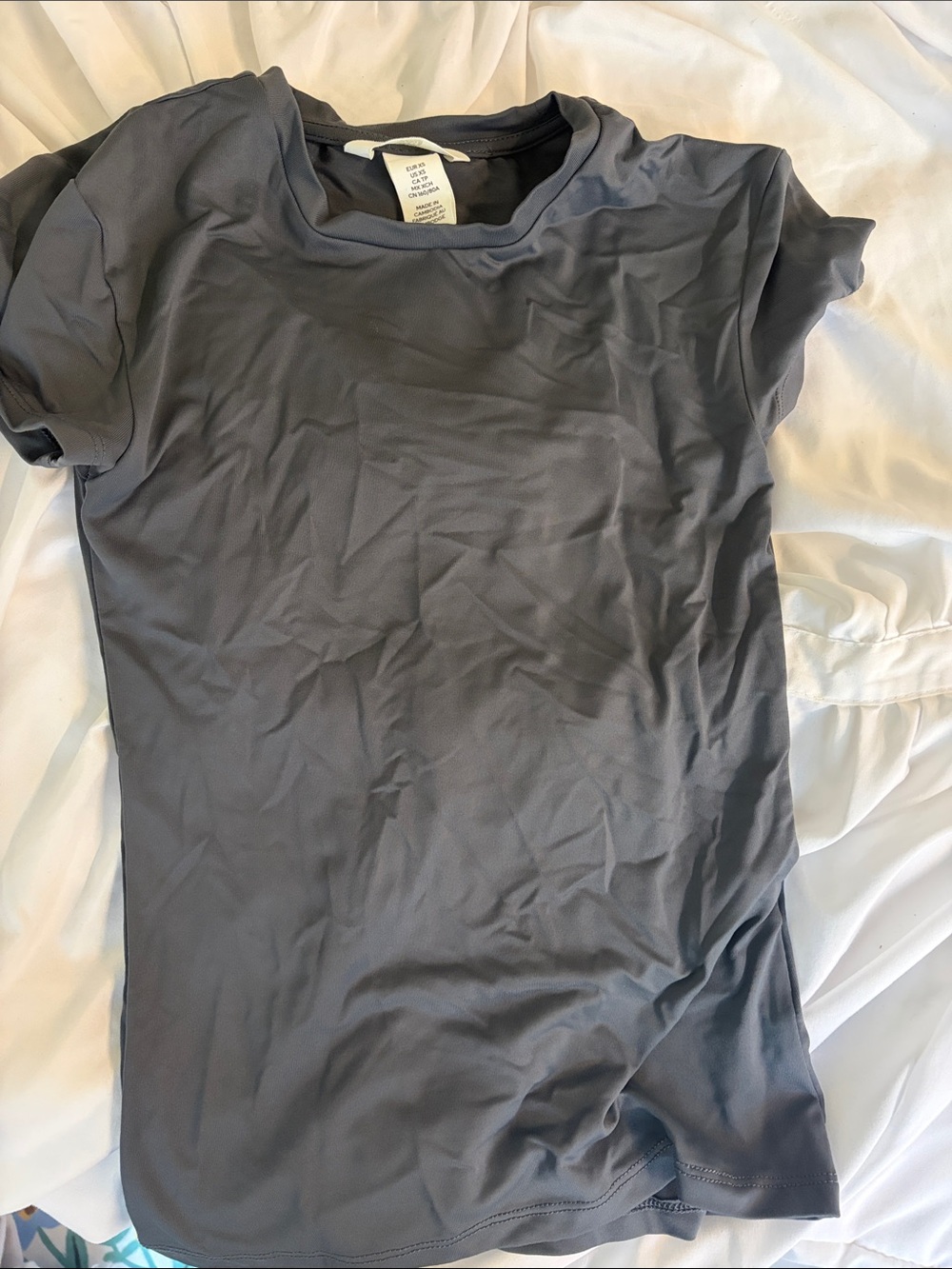 Basic Gray Crew Neck Tee
